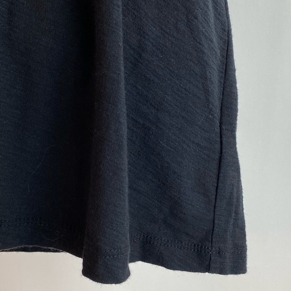 James Perse Deep Scoop Neck Black tshirt Short Sleeve - Picture 4 of 9